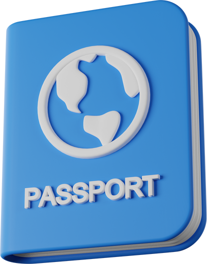 Passport 3D render icon